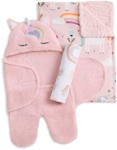 buybuy Baby by Evolur Enchanted Dreams 3 pc Gift Set - Sherpa Sack Wrap, Bamboo Muslin Wrap & Velour Blanket