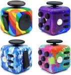 Fangool Fidget Toy Cube, 4 Pack Cub