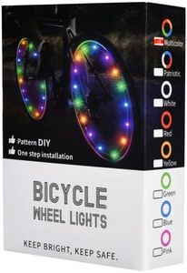 banana bike Spoke Lights Accessories - Bicycle Wheel Spoke Lights - LED Bike Wheel Lights Front or Back - Tire Strip Lights for Bikes, BMX, EV Bike for Night Riding - for Adults & Kids - Set of 1