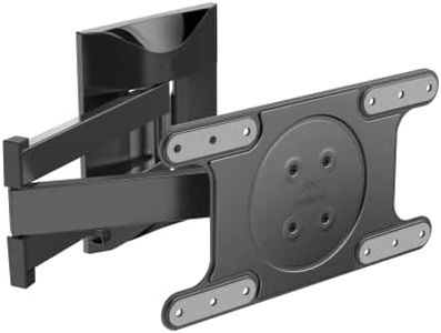 Meliconi Space System Fullmotion OLED TV Wall Mount with Arm and Double Rotation, Wall Mount for Flat Screens from 40 Inches to 82 Inches VESA Mount 200-300-400x200, Load Capacity up to 40 kg, Black