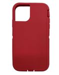 Replacement Rubber Outer Skin Shell Compatible with Otterbox Defender Case iPhone 11 (Red)