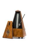 Wittner Metronome 813M Pyramid shape Wooden case with bell Nut brown matt