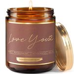 I Love You Candle - 9oz Soy Candle - Cute I Love You Gifts for Her or Him, Sweet Bestfriend Things, for The Man I Love Gifts, I Love You Grandma Gifts, Cute Gifts for Friends, Girlfriend or Wife Gift