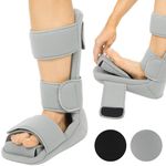 Plantar Fasciitis Night Splint by Vive - Soft Night Splint for Plantar Fasciitis Provides Comfort & Pain Relief - Foot Splint with Straps for Easy Adjusting - Vive Guarantee (Large)