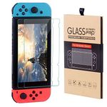 CSL-TECH Glass Screen Protectors compatible with Nintendo Switch - Premium Tempered Glass Screen Protector TWIN PACK x 2 Screen Guards for 6.2 Inch Tablet on Nintendo Switch Console