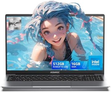 ACEMAGIC 2025 TX15 PC Portatile CPU Twin Lake-N150(Fino a 3,6 GHz),RAM 16GB SSD 512GB,Guscio Metallico Laptop,WiFi,BT5.0,Type_C, USB3.2,HDMI, Alte Prestazioni Notebook 15,6"