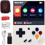 Miyoo Mini Plus Handheld Game Console, 3.5 Inch Open Source Retro Video Game Console with 128G TF Card, Built in 15000+ Classic Games, Support WiFi.