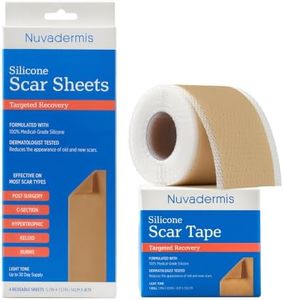 Nuvadermis Scar Sheets & Tape Bundle - 60-Day Supply for Comprehensive Scar Treatment