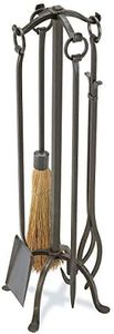 Pilgrim Craftsman 18018 Fireplace Tool Set - Vintage Iron, 31" Tall, 5 Piece