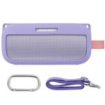 co2CREA Case Silicone for Bose SoundLink Flex Bluetooth Portable Speaker, Portable Ultra-light Protective Sleeve with Carabiner and Shoulder Strap (Speaker and Accessories not Included)