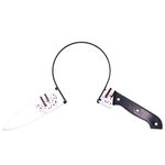 Rotumaty Scary Costume Accessories Bloody Headband Funny Headwear Through Head Toys for Halloween (Knife)