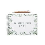 Baby shower baby book | wishes for baby guestbook advice with pen| baby shower games guest book | guestbook alternative baby gifts