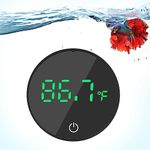 DaToo Aquarium Thermometer Rechargeable Digital LED Display Fish Tank Thermometer HD Measurement Accurate Aquarium Temperature ±0.9°F Suitable for Fresh Water and Sea Water Tanks