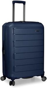 Traveler's Choice Pagosa Indestructible Hardshell Expandable Spinner Luggage, Navy, Check-in Only, Pagosa Indestructible Hardshell Expandable Spinner Luggage