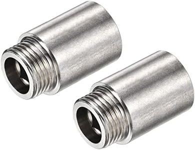 MECCANIXITY Stainless Steel Shower Extension Fitting 30mm G1/2 Female to G1/2 Male Threaded Connector for Extending Shower Head Pack of 2