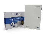 Ares Vision 18 Channel/Port 30 AMPS, 12V DC Power Supply Box, Individually Fused for CCTV, LED, and All 12v DC Devices.