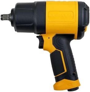 Maf Pro Aiw11212 Air Impact Wrench - 1/2", 850Nm, 8000 Rpm, 5 Speed Impact Wrench High Torque Twin Hammer Mechanism 3 Pcs Impact Sockets Grip Handle - Fixed Square