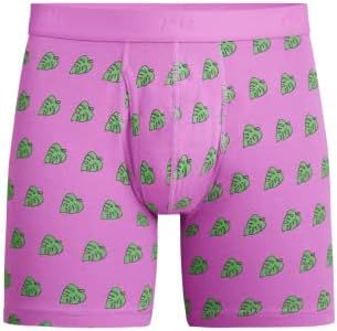 MeUndies – Men’s Stretch Organic Cotton Boxer Brief with Fly – Men’s Underwear – Amazon Exclusive Fabric, Monstera Leaf, X-Large, (MC620-CML-XL)