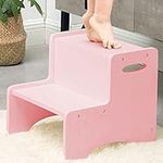 WOOD CITY Wooden Toddler Step Stool