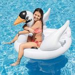 SWAN Inflatable Swimming Float for Kids & Adults (Size: 51" X 40" X 39")