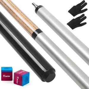 Kmise Break Cue Stick,21oz 2-Piece Break Cue Stick Punch Billiard Pool Cue Sticks with 13mm Pro Breaking Tip,Includes Pool Chalk and Glove.