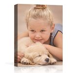 Custom Canvas Prints with Your Photos for Baby/Pet/Family, Personalized Canvas Pictures for Wall to Print Framed Wall Art