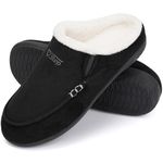 V.Step Orthopedic Arch Support Slippers for Men, Moccasin Loafer Style with Orthotic Support for Plantar Fasciitis, Indoor Outdoor House Slippers for Bedroom Living Room M12