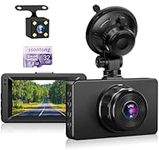 Dash Cam Front and Rear, Dash Camer