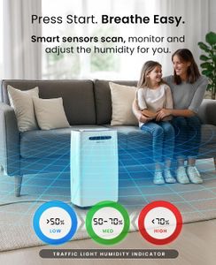 Pro Breeze 20L Smart Dehumidifier – High Capacity Home Moisture Removal