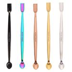 Briartw 5 Colors 304 Stainless Steel Craft Spoons Set for DIY Scrapbooking Glitter Embossing Powders Sequins and Other Small Embellishment Craft Cardmaking High Lighten