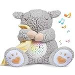 BEREST Baby White Noise Machine, Mom's Heartbeat Lullabies & Shusher Dreamy Sheep Sleep Soother, Nursery Decor Night Light Projector, Toddler Crib Sleeping Aid, Baby Shower Gifts Portable SheepToy