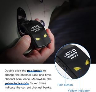 JOYO 2.4GHz Guitar Wireless System – Rechargeable Audio Transmitter