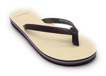 Tory Burch Women's Mini Minnie Flip Flops, Winetasting - New Ivory - Winetasting, 7