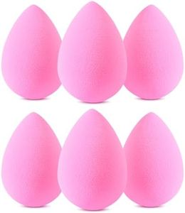 Foonbe 6 Pcs Blender Beauty Sponge Paw Paw Blender Beauty Latex Free and High-Definition Super Soft Makeup Sponges for foundation, Powder Cream and Liquid, Wonder Foundation Sponge Cosmetic (Pink)