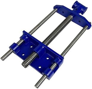 HFS(R) Heavy Duty 7-Inch Woodworking Bench Vise, Front Screw Vise for Workbench Chrome Plating Leg Vise Hardware Woodworking