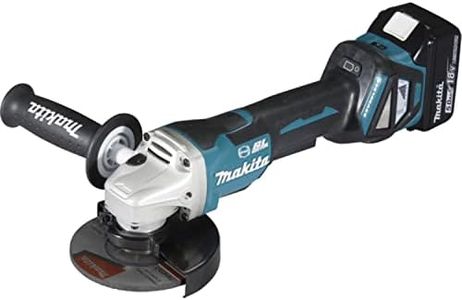 Makita DGA517RTJ Angle Grinder, 18 V, Blue, 125 mm, Set of 4 Pieces