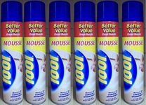 6 x 1001 Carpet Mousse Carpet & Upholstery Stain Remover 350ML