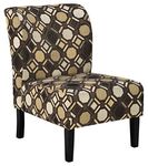 Signature Design by Ashley Accent Chair, Textile, Brown Geometric, 22" W x 28" D x 33" H