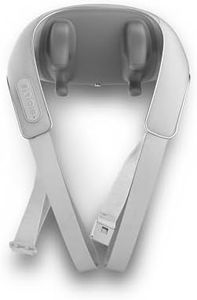 medisana NM 990 massaggiatore cervicale senza fili, massaggio per schiena, spalle e collo,extra leggero e senza fili con batteria ricaricabile integrata, massaggio cervicale portatile e a mani libere