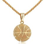 Basketball Necklace for Boys Girls Basketball Pendant Necklace Sport Fans Necklace Basketball Lovers Gift for Boys