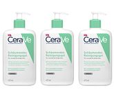 Cerave Foaming Cleansing Gel 3 x 473 ml - Foaming Moisturiser Wash Gel - Daily Hydrating Face Wash