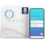 tolviviov - Smart sprinkler controller, 8-zone indoor WiFi irrigation controller, app enabled, simple automated irrigation scheduling, weather intelligence