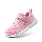 DREAM PAIRS Boys Girls Shoes Kids EZ-Ons Tennis Running Athletic School Sneakers for Little/Big Kid,Size 6 Big Kid,Kd18001k-pink,KD18001K