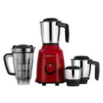 Bajaj Military Series Rex 750W 4 Jar Mixer Grinder | DuraCut Blades | 2-In-1 Function Blade In Dry Jar | 2-Yr Warranty By Bajaj | Red/Black