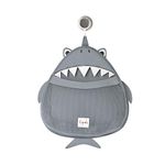 3 Sprouts Baby Bath Toy Bag for Bath Toys - Large Hanging Organiser Bathroom Storage Net, Wall Hanging Bath Tidy, Shark