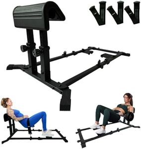 UKIA Hip Thrust Machine - Glutes Workout Equipment & Hip Thrust Bench - Booty Workout Equipment with Adjustable Back Pad & Footboard, Different Resistance Bands for Butt Shaping and Glute Training