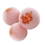 Bath Bomb-Pink Salt, Epsom Salt, Dead sea Salt -Fizzy Aromatic Bath Bomb with Lavender Buds (75g Each) - Pack of 3