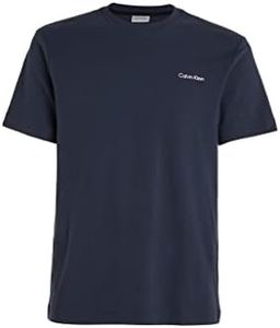 Calvin Klein Sportswear Men's Micro Logo Interlock T-Shirt, Navy, X-Large
