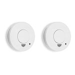 Smartwares Optical Smoke Detector, 10 Years Lifetime, 1 Years Battery, Test & Silence Button, 2 Pack