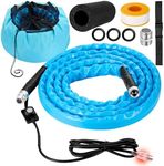 Heated Water Hose For Rv 60 Ft,45 ℉ Antifreeze Heated Drinking Garden Water Hose, Electrically Heated Garden Hoses, Rv, Camper